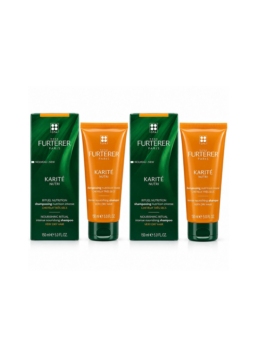 2x Rene Furterer Karite Nutri Intense Nourishing Shampoo 5 oz 150ml
